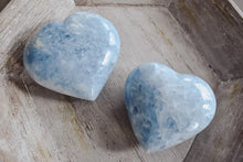 Load image into Gallery viewer, Large Blue Calcite Hearts