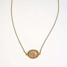 Load image into Gallery viewer, Elegance Refined" Simple Chain Necklace with Rose Quartz