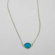 Load image into Gallery viewer, Blue Topaz Necklace in Gold