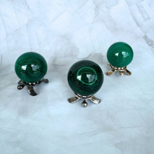 Load image into Gallery viewer, Verdant Enchantment Malachite Spheres