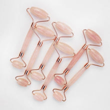 Load image into Gallery viewer, Radiant Glow: Rose Quartz and Mahogany Obsidian Face Rollers