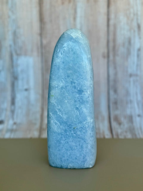 Soothing Blue Calcite Polished Stone