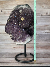 Load image into Gallery viewer, Exquisite Amethyst Geode with Fossil Inclusion
