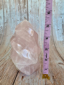 Sculpted Rose Quartz Tower