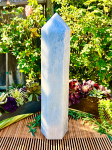 Giant Blue Calcite Tower