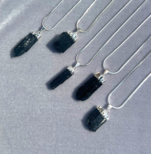 Elegant Black Tourmaline Necklace