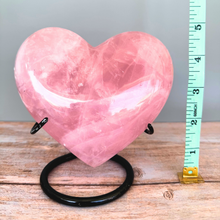 Cargar imagen en el visor de la galería, Corazón de cuarzo rosa
