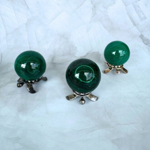 Load image into Gallery viewer, Verdant Enchantment Malachite Spheres
