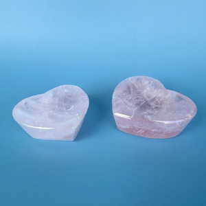 Rose Quartz Heart Bowls