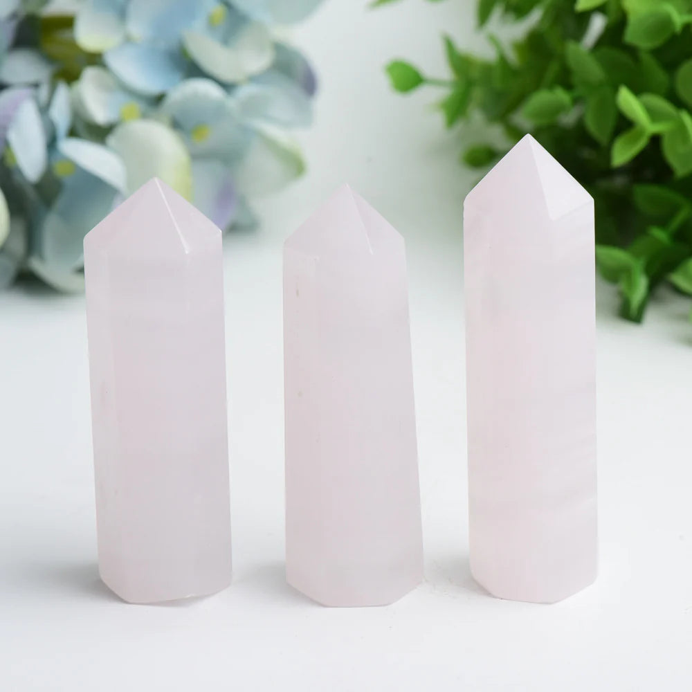 Blush Harmony: Small Pink Calcite Points