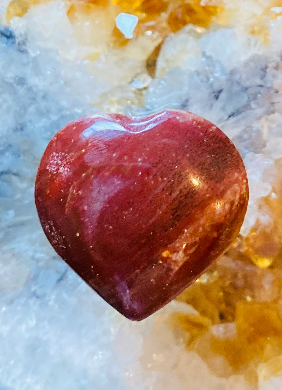 Charming Red Jasper Heart