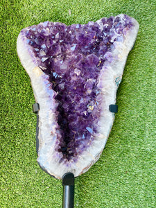 Raw Amethyst with stand