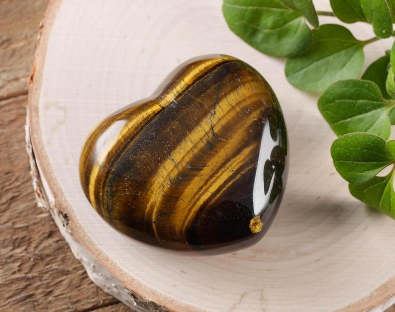 Tiger Eye Heart - Courage and Confidence